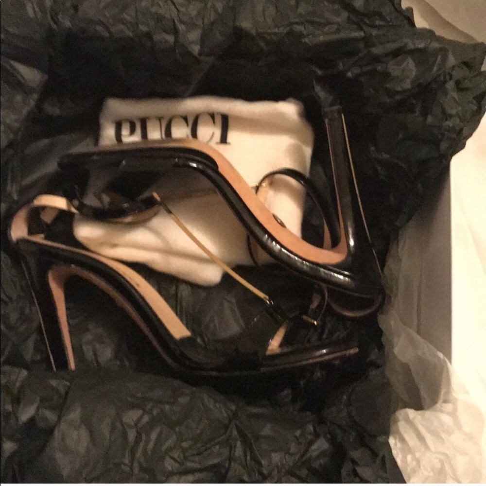 Vintage Emilio Pucci Burgundy Sandals. Size 6 - Picture 8 of 8